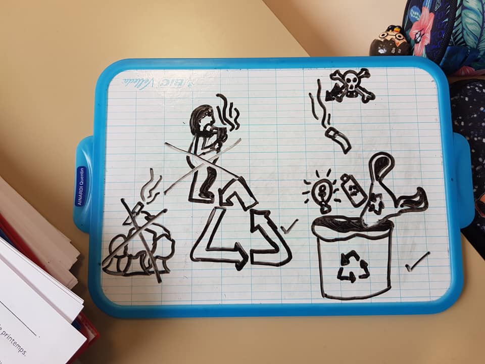 semaine sensibilisation à l'école Jean Jaurès de Châteauneuf-les-Martigues