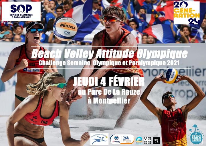 Beach volley attitude olympique